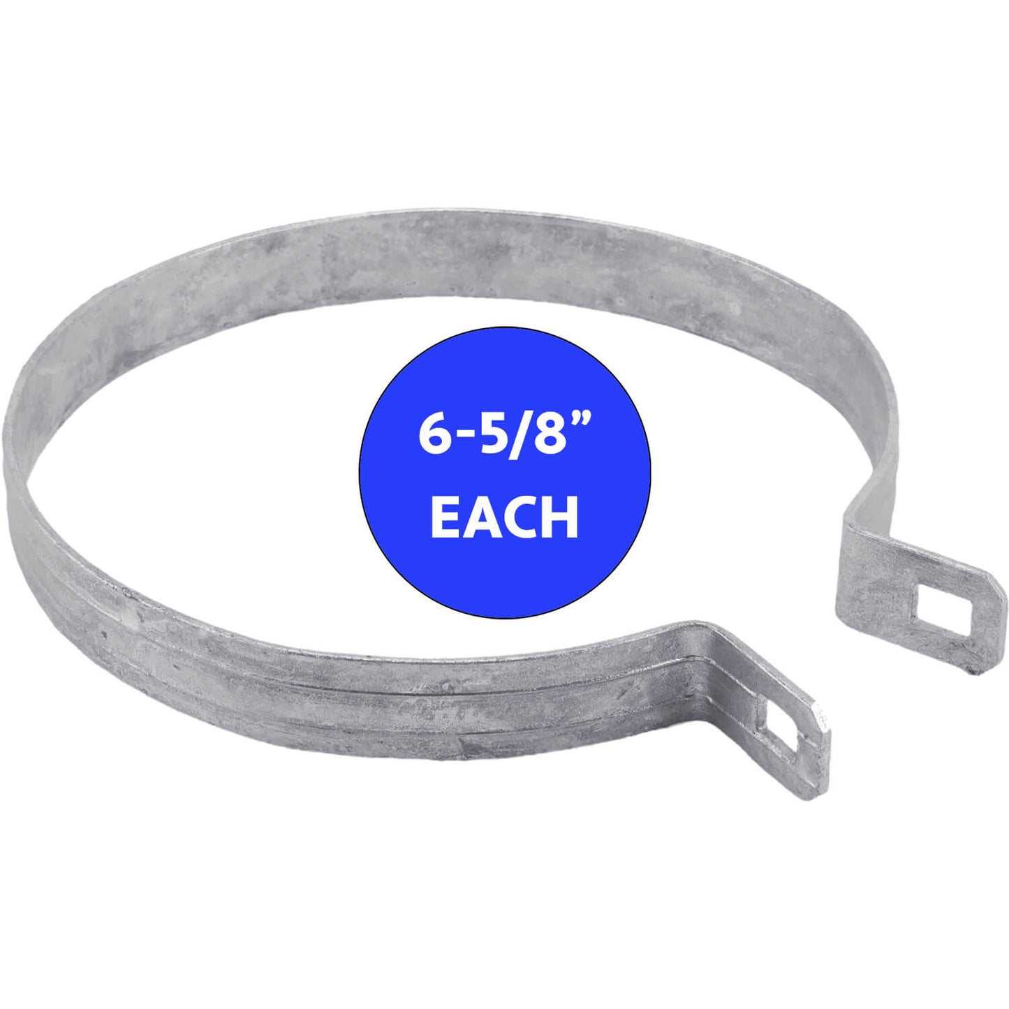 Brace Band for Chain Link Fence - Galvanized Chain Link Brace Band. Attach Rail Ends to terminal post, corner fence post, end fence post, gate fence post or gate frame