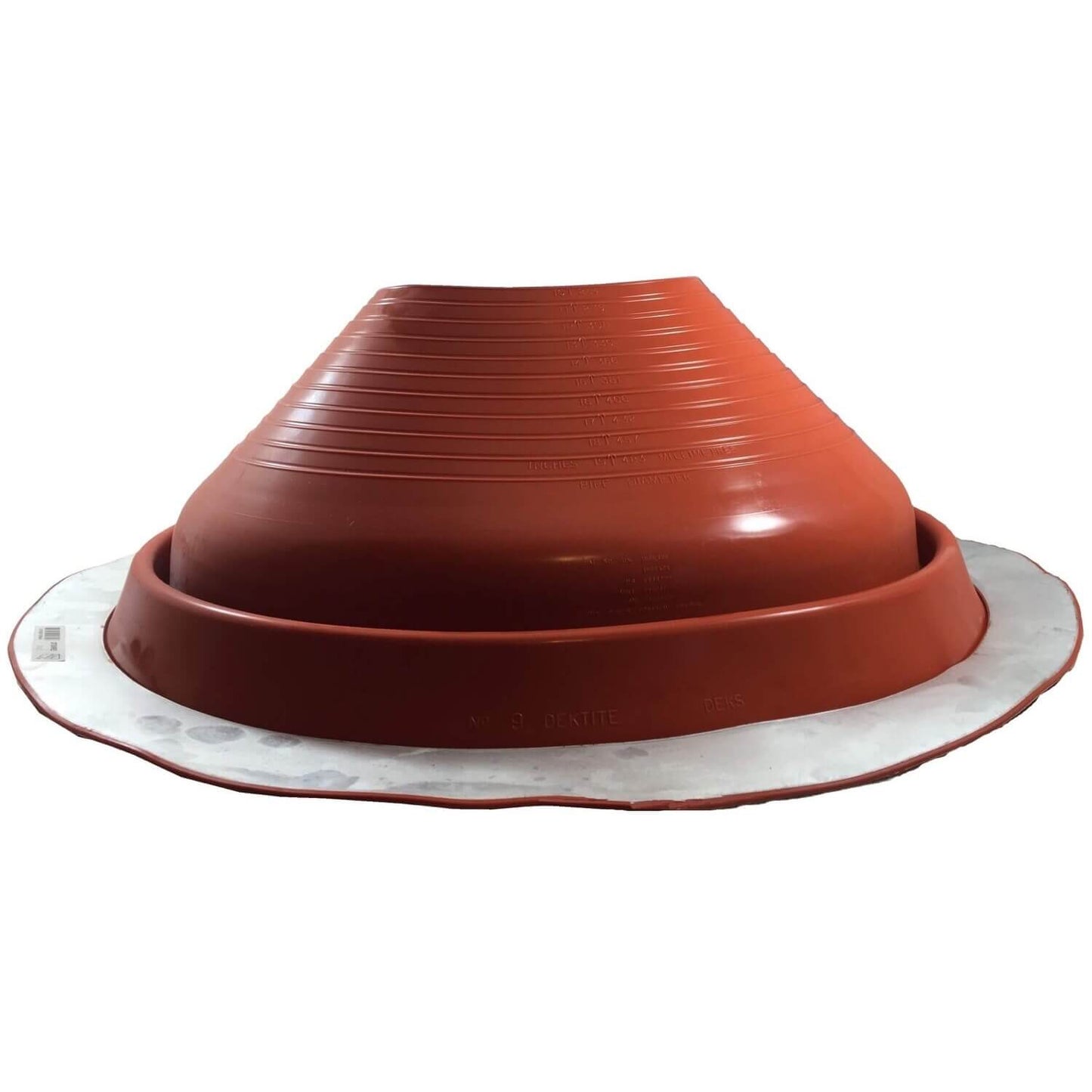 Dektite RED Round High Temp Silicone Flexible Pipe Flashing (Roof Jack, Pipe Boot Flashing)