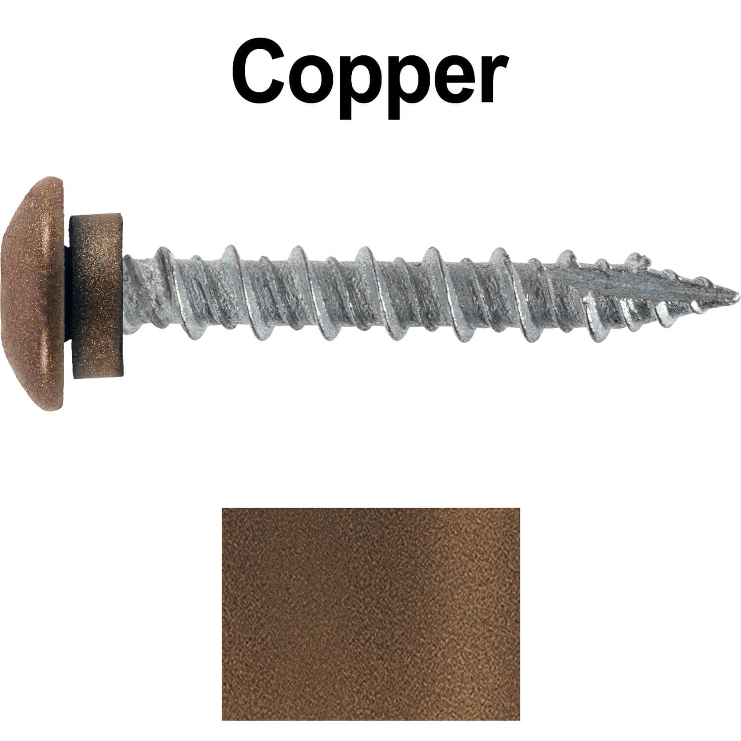 10 x 1-1/2” LOW PROFILE Star Head Roofing Screws - HI-LO Thread - Metal To Wood - T25 Torx Drive Head - EPDM washer
