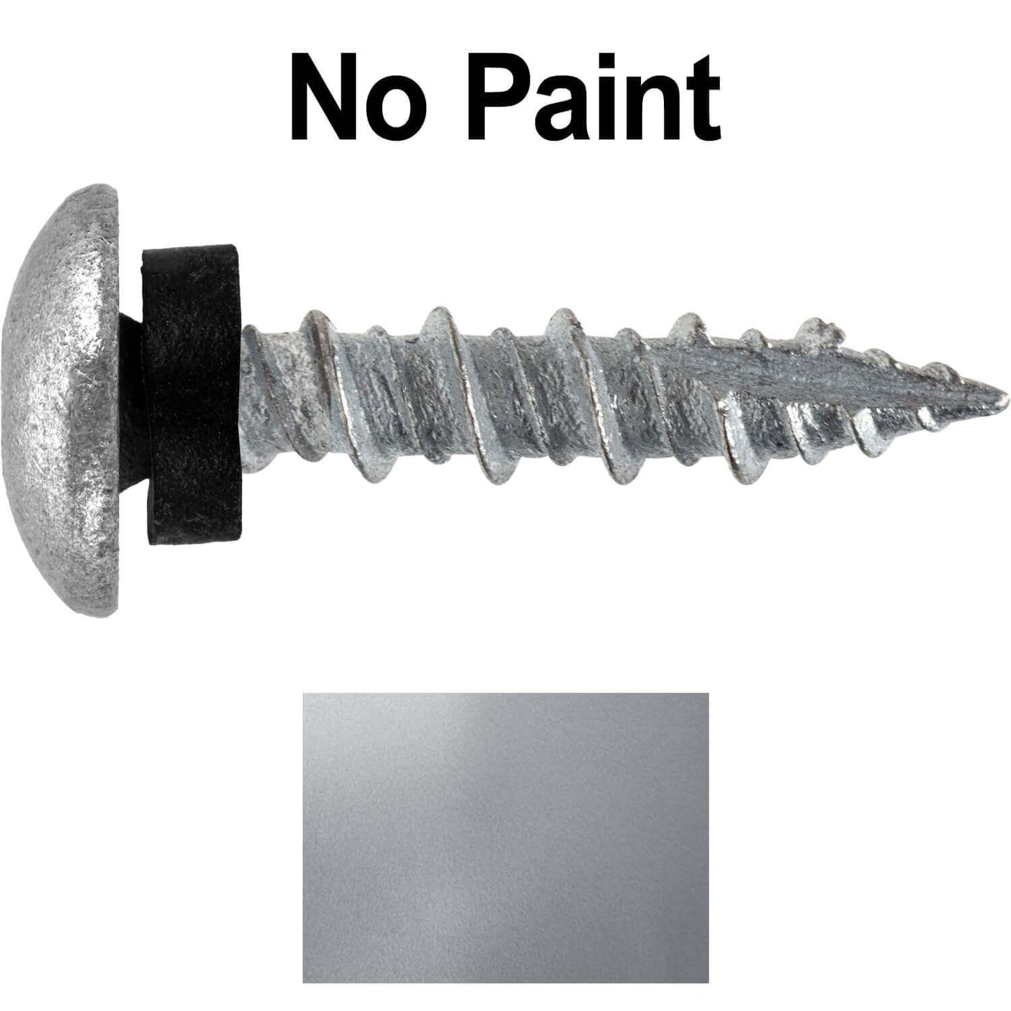 10 X 1" - LOW PROFILE Star Head Roofing Screws - HI-LO Thread - Metal To Wood - T25 Torx Drive Head - EPDM washer.