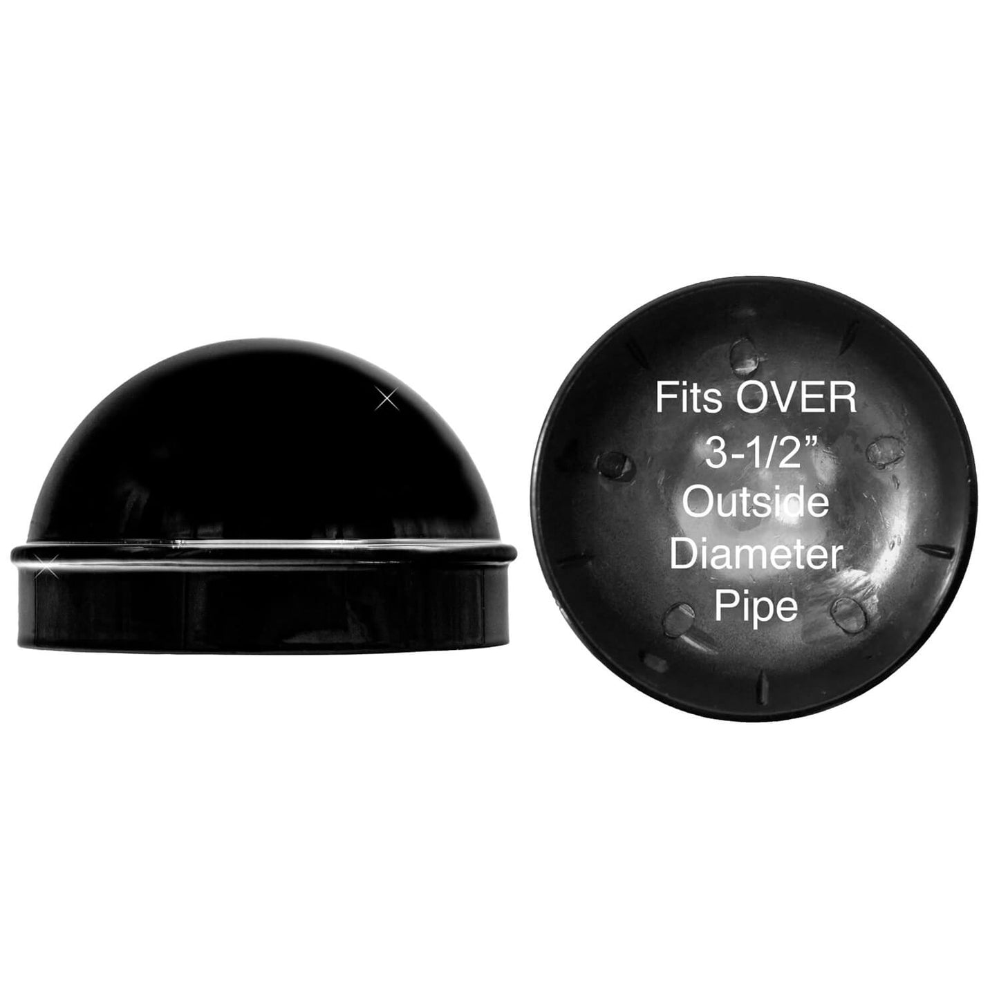 Black Chain Link Fence Post Caps