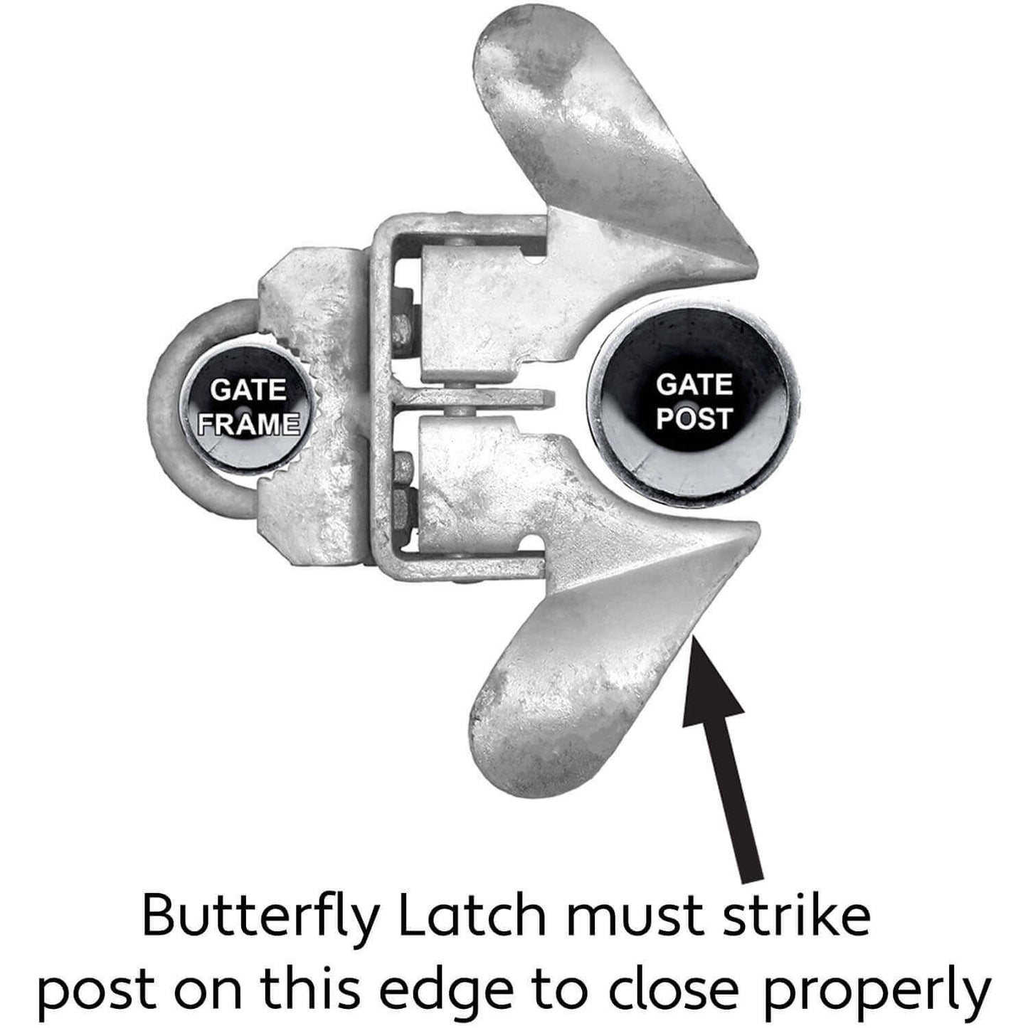 Chain Link Fence Butterfly Gate Latch -