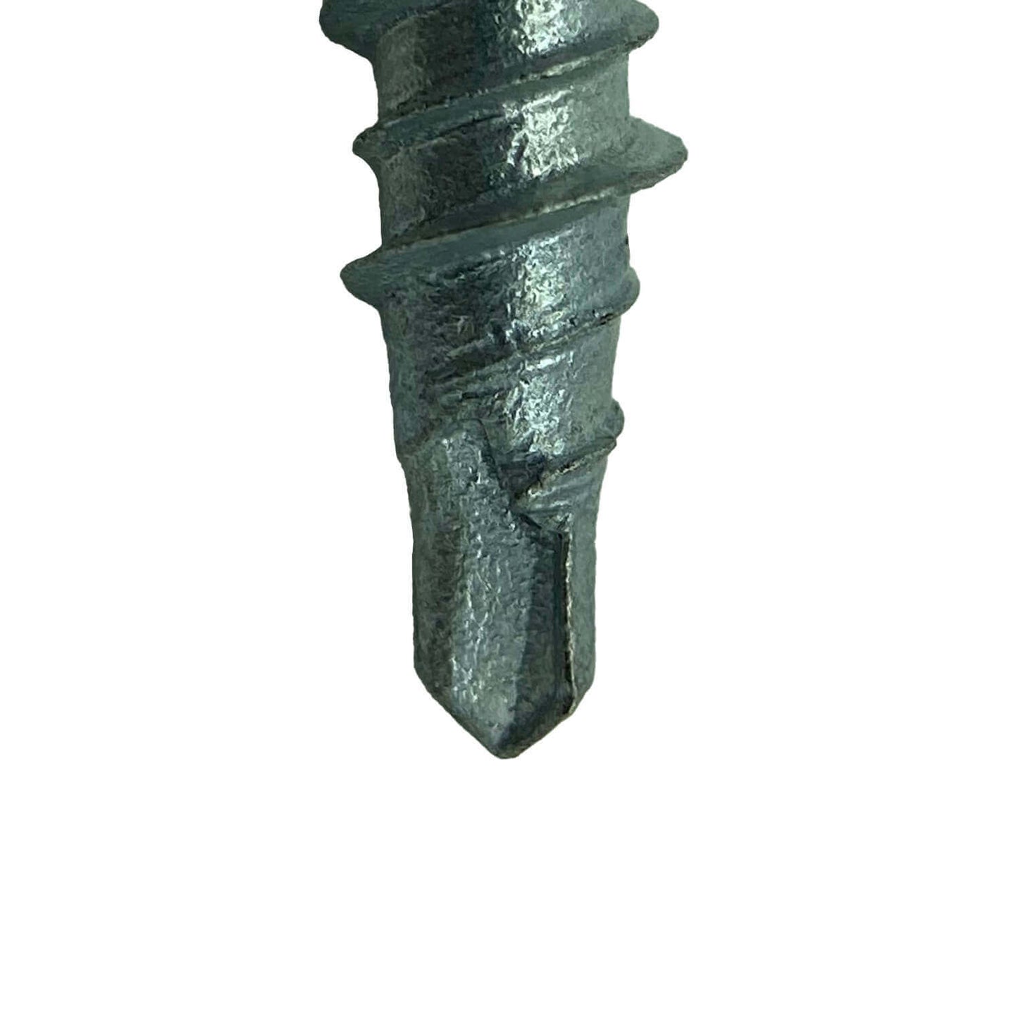 10 x 2" - Mini Driller Sheet Metal Roofing Screw - Hex Washer Head - Self starting metal to wood siding screws. EPDM washer. Colored head.