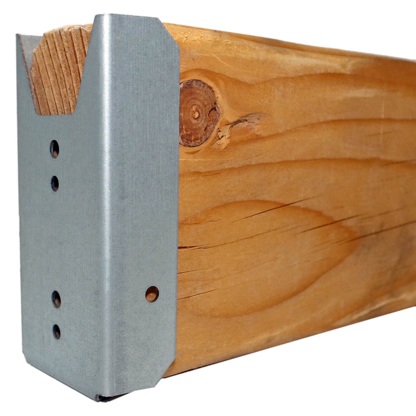 Wood Fence Rail Bracket For 2x4 Dimensional Lumber. Galvanized Steel to Resist Rusting