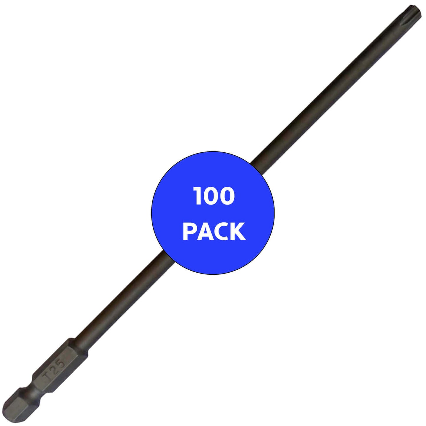 T25 (T-25) Torx/Star Driver Bit - Color Coded Torx/Star Drive Quick Change Shank Bit for Screws and Fasteners Requiring T25 (T-25) Size Bits