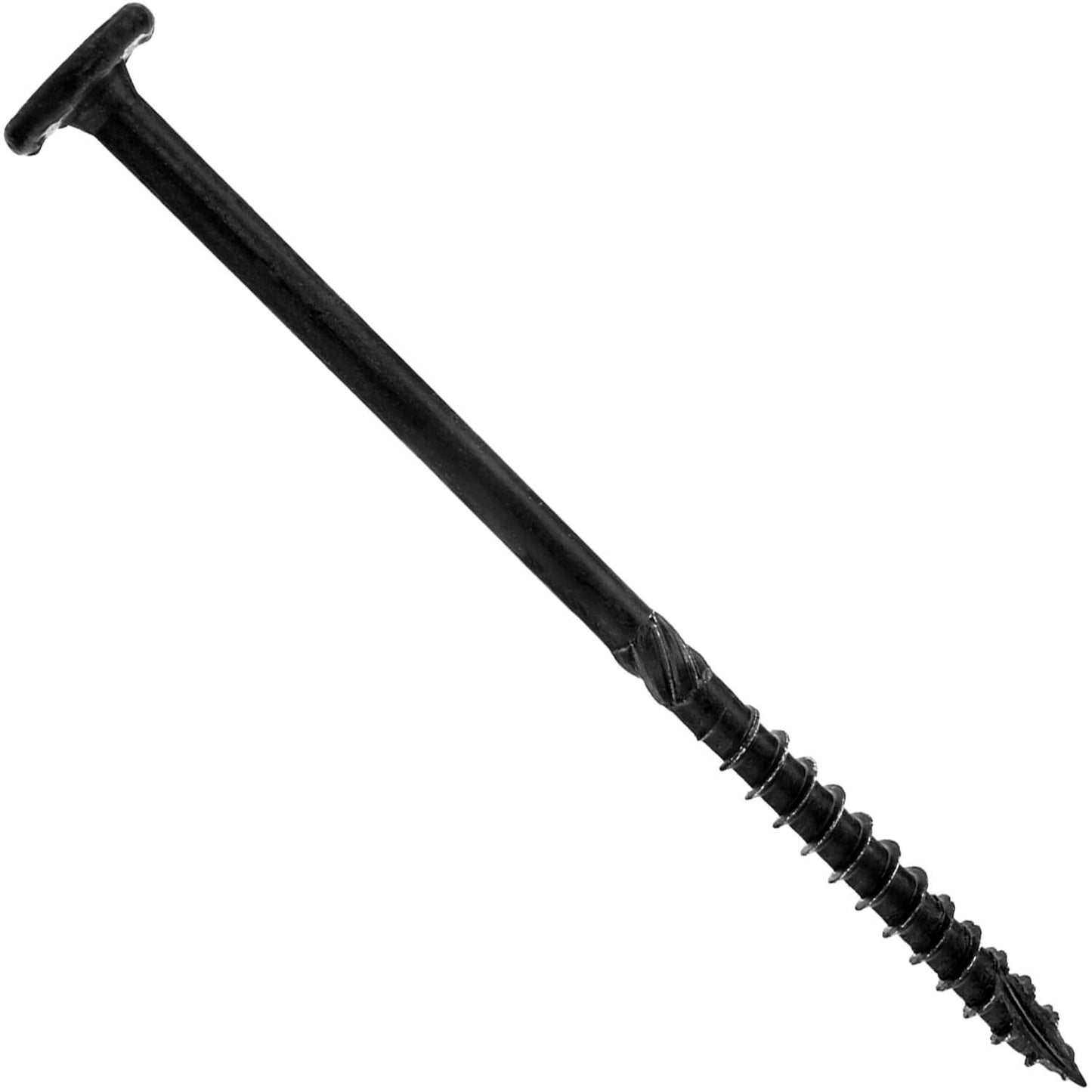 #15 Black Wafer Head Structural Lag Screws. Used for Log Construction, Timber Framing, Laminated Beams and Pole Barns Among Other Uses. T-30 Torx/Star Drive