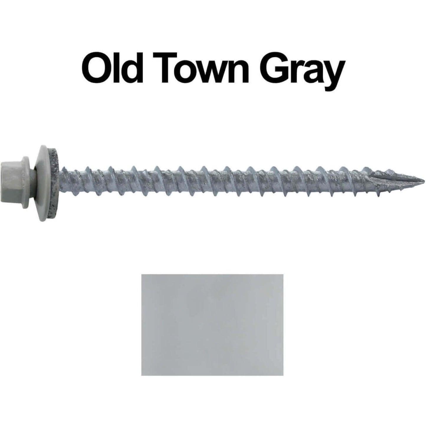 #10 x 2-1/2" Metal ROOFING SCREWS - Hex Washer Head - Self starting/self tapping - EPDM washer. Colored head.