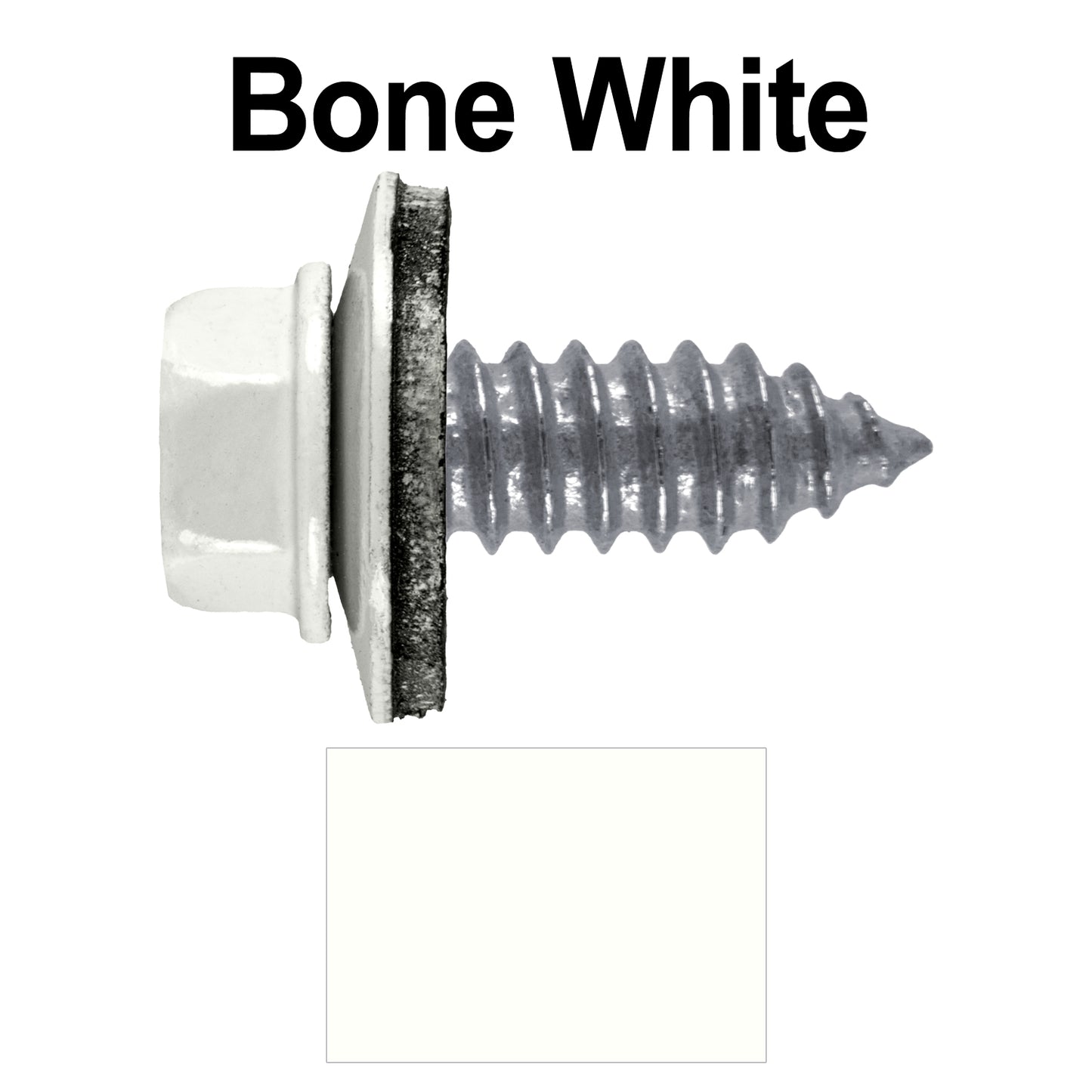17 x 3/4" Metal Roofing Screws - Metal Panel to Metal Purlins and Recovery Screws - Hex Washer Head - EPDM washer.