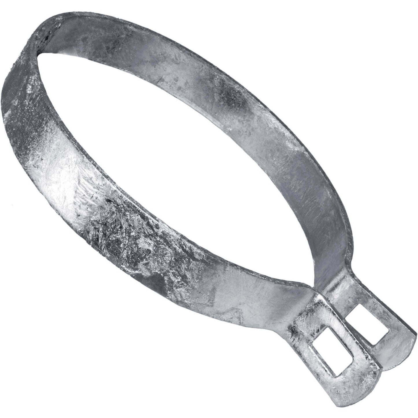 Brace Band for Chain Link Fence - Galvanized Chain Link Brace Band. Attach Rail Ends to terminal post, corner fence post, end fence post, gate fence post or gate frame
