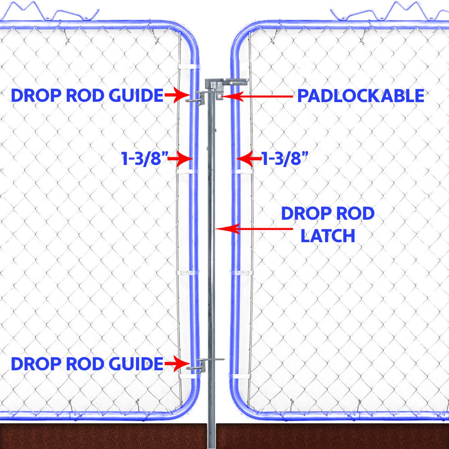 double gate drop rod diagram use
