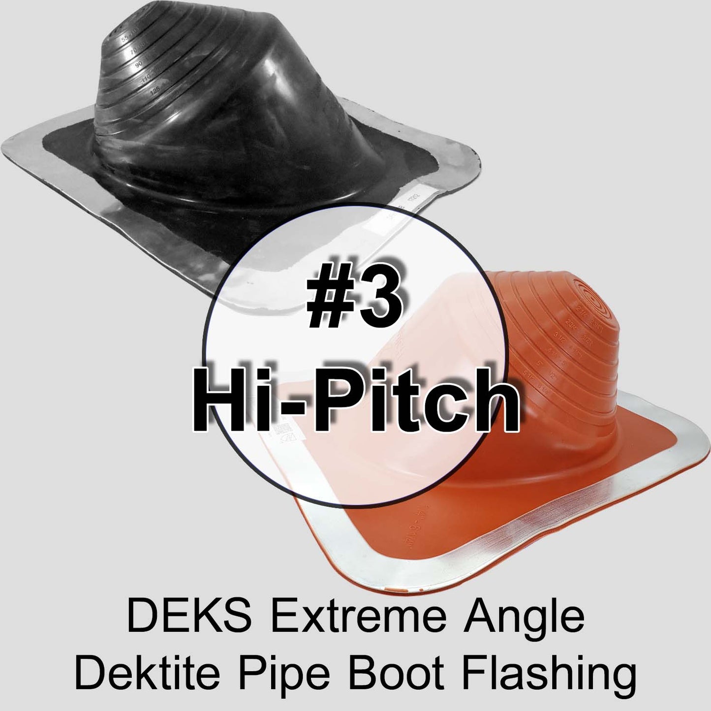 Dektite Hi-Pitch Roof Flashing for Steep Slope Metal Roofing Flexible Flashing With Aluminum Collar