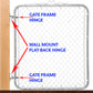 WALL MOUNT FLAT BACK Chain Link Fence Gate Hinge - 5/8 Hinge Pin