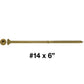 #14 Bronze Exterior Coated Wood Screws - Extra Long Bronze Wood Screw with Torx/Star Drive Head - Multipurpose Torx/Star Drive Wood Screws