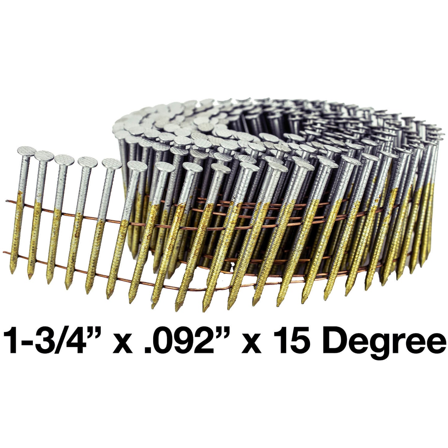 15 Degree Wire Weld Coil - Collated - Roofing, Siding and Fencing Nails