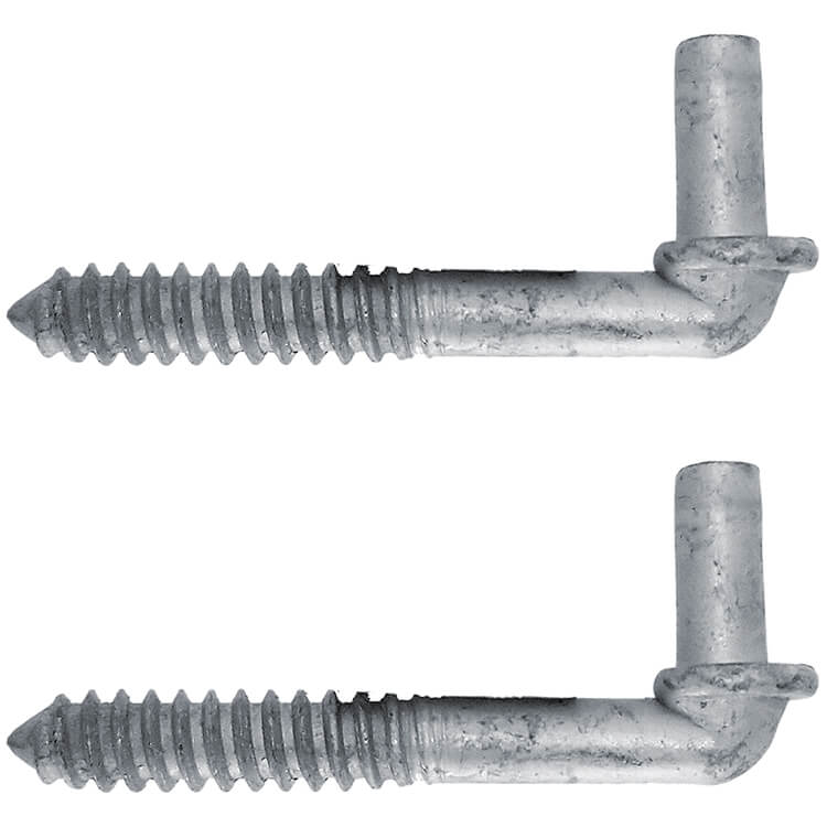 Wood Post Screw in Lag Screw Hinge - Screw in Hinge for Wood Posts, Wall etc. - Lag Screw Hinge with 5/8" Pin