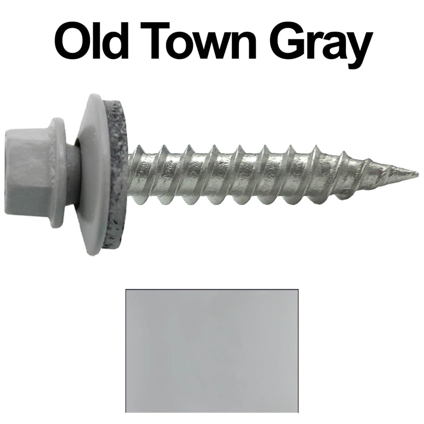 9 x 1" Stainless Steel Metal Roofing Screws. Hex head sheet metal roofing screw. Self-Piercing (SP) tip metal to wood siding screws EPDM washer (Qty 250)