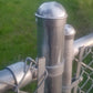 Top Rail Ends for Chain Link Fence - Galvanized Pressed Steel and Aluminum Chain Link Rail End
