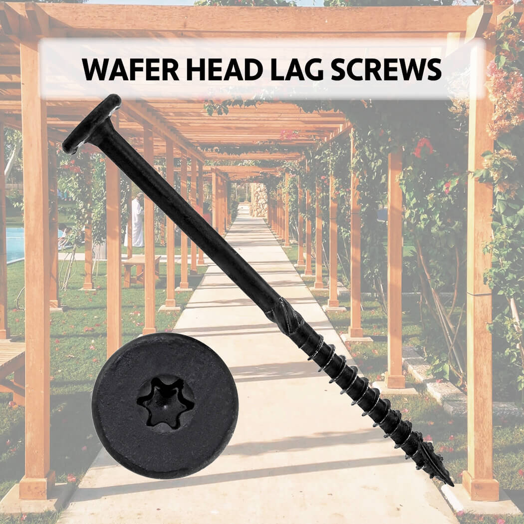 Black Wafer Head Structural Lag #15 – JakeSales.com