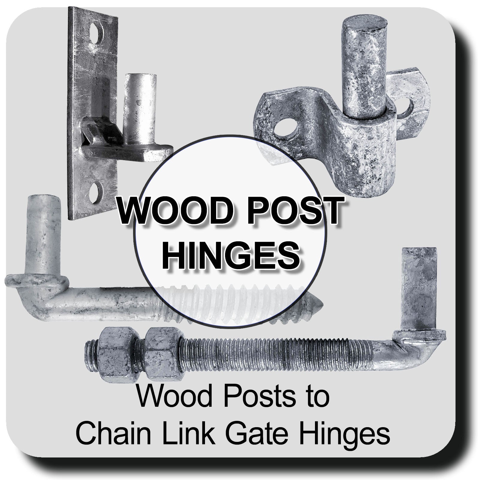 Wood Post Hinges Wood Post to Chain Link Gate Hinge