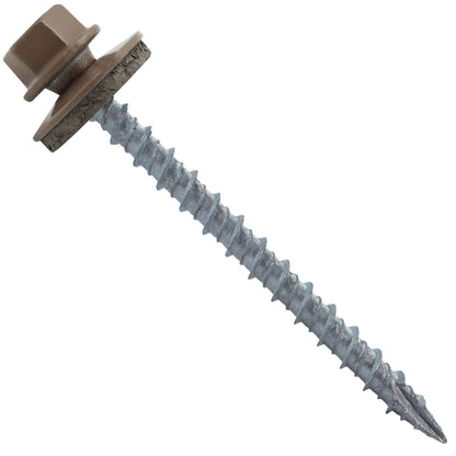 10x2-1/2" Metal Roofing Screw  - LIGHT BROWN (CLEARANCE)