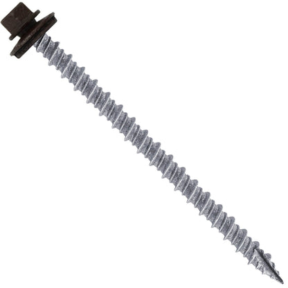 10x3" Metal Roofing Screw  - MANSARD BROWN (CLEARANCE)