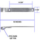 10 inch heavy duty strap hinge measr