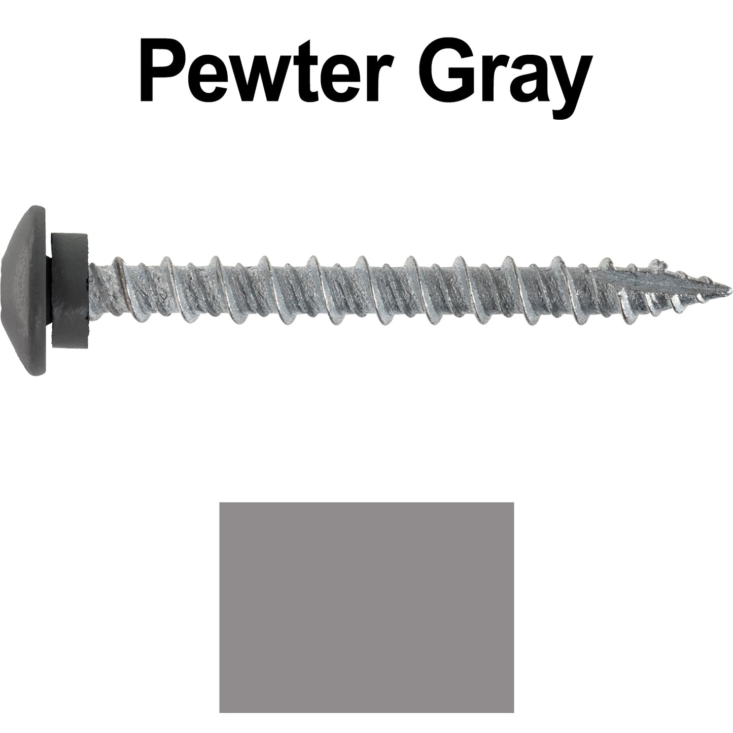 10 x 2 pewter gray loprofile horz