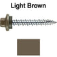 Metal ROOFING SCREWS: 10 x 1-1/2" STAINLESS HEX / ZINC Sheet Metal Roof Screw. Self starting metal to wood siding screws. EPDM washer.  (250)