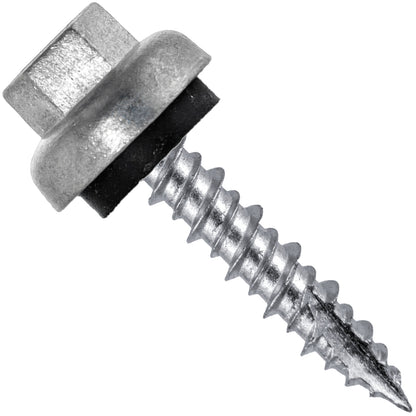 10x1" HI-LO Zinc Aluminum Cap Metal Roofing Screws  - NO PAINT (CLEARANCE)