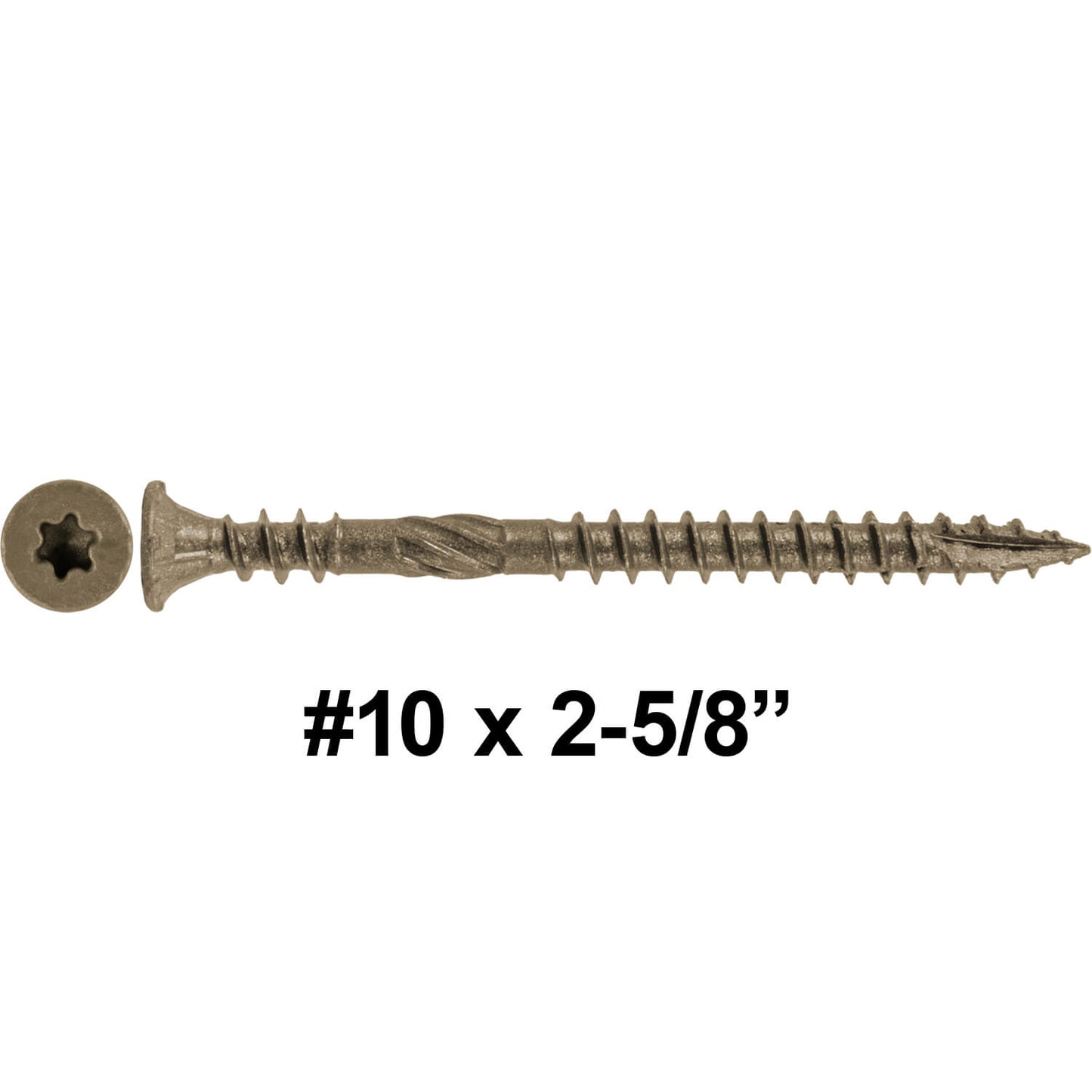 10x2 58 soft wood deck screw measr