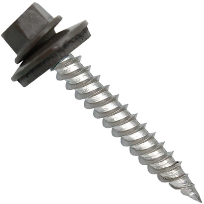 12x1-1/2" Stainless Steel Metal Roofing Screw  - ANTIQUE BRONZE (CLEARANCE)