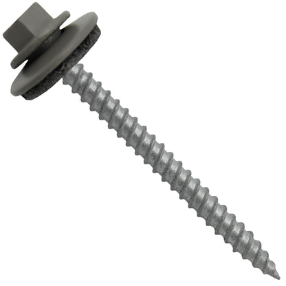 12x2-1/2" Metal Roofing Screw  - PEWTER GRAY (CLEARANCE)