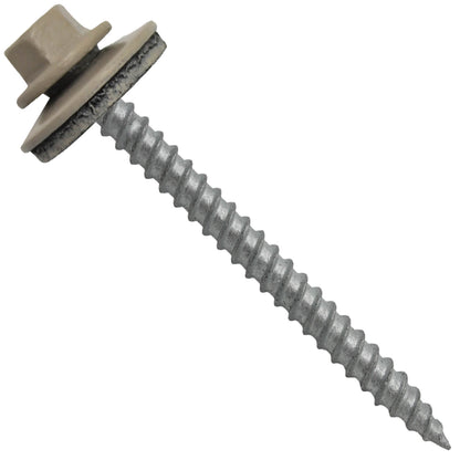 12x2-1/2" Metal Roofing Screw  - SURREY BEIGE (CLEARANCE)
