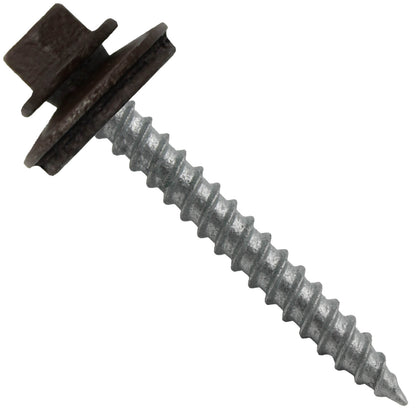 12x2" Metal Roofing Screw  - MANSARD BROWN (CLEARANCE)