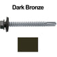 #12x2" to Metal Type #3 Hex Head Drill Point Metal to Metal Roofing Screws. 9/16" EPDM Washer (250 Screws)