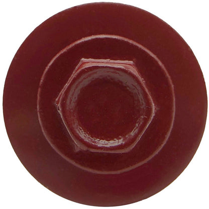 12x2-1/2" Metal Roofing Screw  - DARK RED (CLEARANCE)