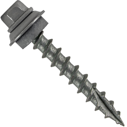 12x1-1/2" Metal Roofing Screw  - PEWTER GRAY (CLEARANCE)