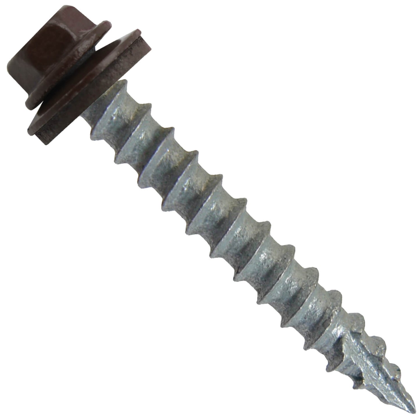 14x1-1/2" Metal Roofing Screw  - MANSARD BROWN (CLEARANCE)