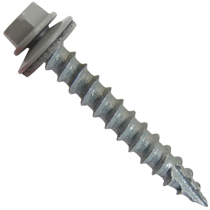 14x1-1/2" Metal Roofing Screw  - PEWTER GRAY (CLEARANCE)