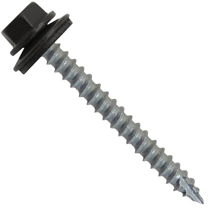14x2-1/2" Metal Roofing Screw  - DARK BRONZE (CLEARANCE)