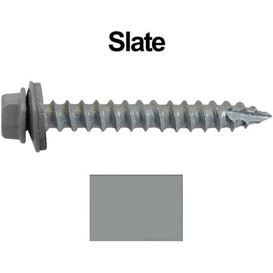 14x2" Metal Roofing Screw  - SLATE (CLEARANCE)