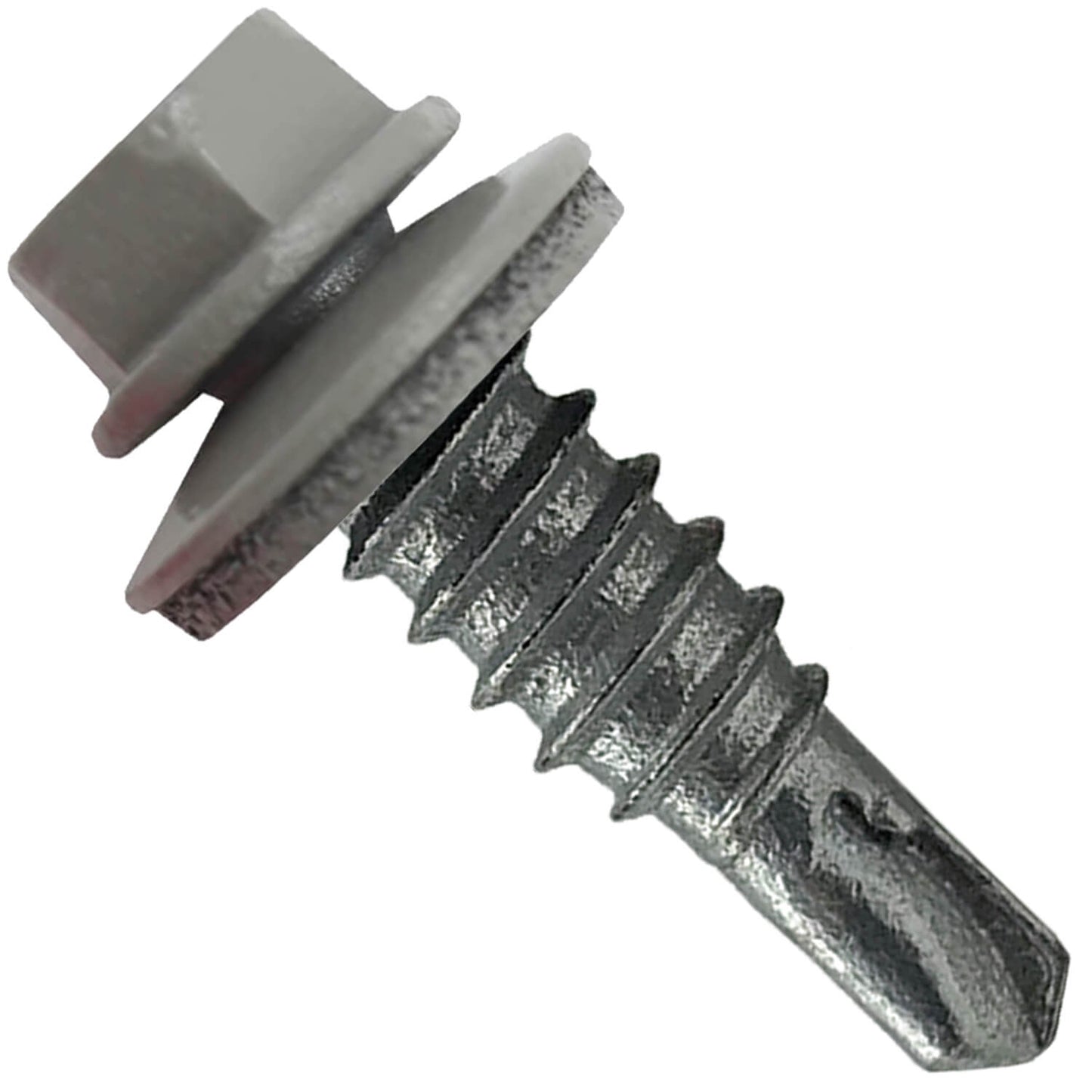 14x7/8" Stitch Tek Metal to Metal Type #1 Roofing Screws  - PEWTER GRAY (CLEARANCE)