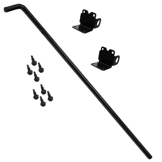 24inch black vinyl gate drop rod actual size