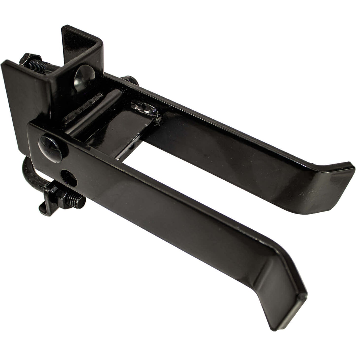 Strong Arm Single Gate Latch - Black - For Gate Frames From 1-5/8" to 2" - Fence Posts 2-3/8", 2-7/8" and 4"