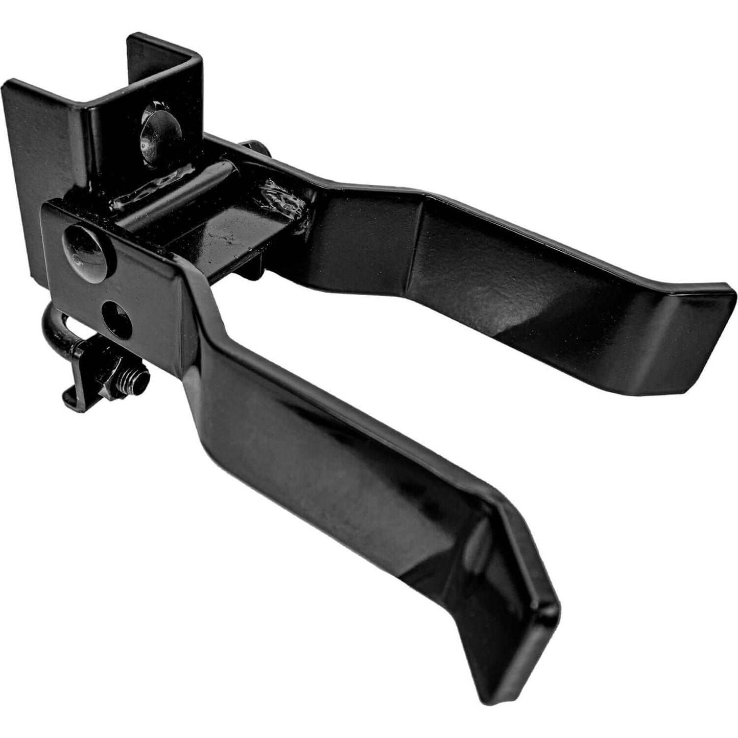 Strong Arm Single Gate Latch - Black - For Gate Frames From 1-5/8" to 2" - Fence Posts 2-3/8", 2-7/8" and 4"