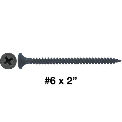 Gray Phosphate Fine Thread Drywall Screws-  Gypsum board, Sheetrock, Plasterboard Screws. Use for all purpose wood screws.