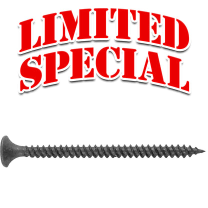 #8x2-1/2" Gray Phosphate Fine Thread Drywall Screws - For Metal Studs (Clearance) 8,800 Screws