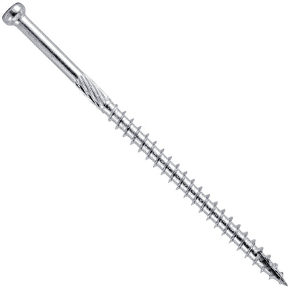 #8 x 3" Stainless Steel Finish Wood Screw  - FULL BOX ~2,500 Screws (CLEARANCE)