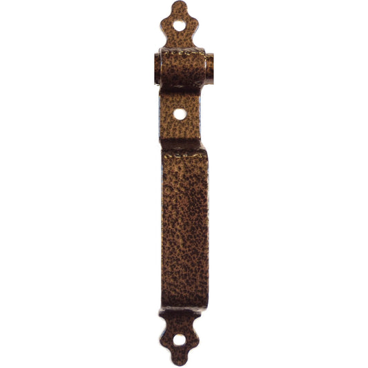Bronze Western Style Wood Gate Handle - Heavy Duty Powder Coated Steel - 9" Pull with Mounting Screws (CLEARANCE)