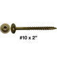 #10 Round Washer (Modified Truss) Head Screw Torx/Star Drive Head Wood Screw, Multipurpose Wood Screws for Construction, Cabinets and Furniture.